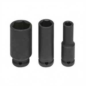 Juego de llaves de impacto largas Fervi, juego de herramientas métricas de 3 piezas con vástago profundo - Product Image 2