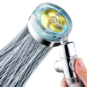 Soffione doccia <span class=keywords><strong>con</strong></span> filtro dell'acqua <span class=keywords><strong>con</strong></span> tubo flessibile e supporto doccia a elica portatile a risparmio idrico ad alta pressione ruotata al 360 <span class=keywords><strong>con</strong></span> <span class=keywords><strong>ventola</strong></span> - Product Image 1