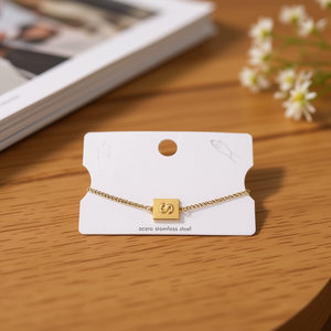 Bracciale in Acciaio Inossidabile con Ciondolo a Forma di Lettera S 12x14cm, Charm alla Moda - Product Image 2