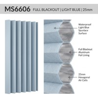 [Uniquement Tissu] Tissu pour Stores Plissés Verticaux Nid d'Abeille Cellulaires de 127 mm pour Fenêtre, Protection Solaire, ODM OEM