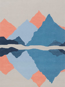 Tapis modernes de designer, tissés à la main, en laine de Nouvelle-Zélande, avec des œuvres d'art contemporaines uniques pour une décoration intérieure haut de gamme - Product Image 4