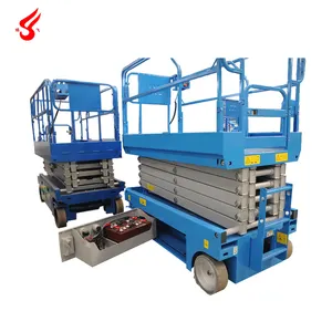 Self Propelled Electric Scaffolding Lifting Hydraulic Aerial Work Platform Scissor Lift Table 6m 8 M 10 M 12M 14 M With CE