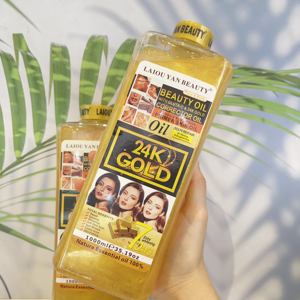 Aceite Corrector de Oro de 24K, Aceite de Masaje Corporal Antiarrugas de SPA Natural Puro con Colágeno Orgánico, Aceite Relajante para Músculos Dolorosos - Product Image 5