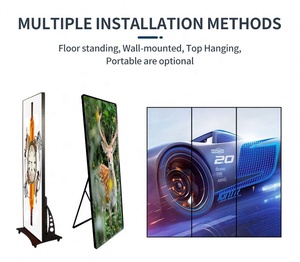 Marco de póster LED independiente, pantalla LED portátil P2.5 para pósteres, pantalla LED para pósteres de interior - Product Image 2