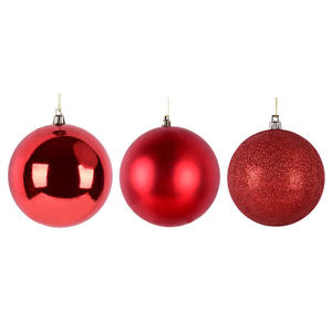 Adornos Colgantes <span class=keywords><strong>de</strong></span> Bolas Rojas Mate con Purpurina Electrochapada <span class=keywords><strong>de</strong></span> Alta Calidad, <span class=keywords><strong>de</strong></span> 6-20 cm, <span class=keywords><strong>de</strong></span> <span class=keywords><strong>Plástico</strong></span>, Clásicos <span class=keywords><strong>para</strong></span> Ventanas, Decoraciones <span class=keywords><strong>de</strong></span> Año Nuevo y Navidad - Product Image 4