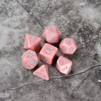 Ensemble de dés RPG polyédriques sculptés en résine, sûrs et durables, 7 pièces, adaptés aux jeux et divertissements Dungeons & Dragons