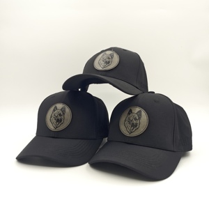 High Density 6 Panel Solid Color <b>Baseball</b> <b>Cap</b> Custom Leather Patch Low MOQ OEM Robust Durable Material Sustainable Apparel Piece - Product Image 2