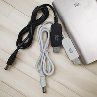 Câble USB vers 12V élévateur de tension, câble de données, chargeur, pour banque d'alimentation, routeur, modem optique, panneau fluorescent, veilleuse, câble de charge