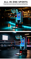 Machine d'arcade de boxe avec mesure de force, machine de notation de score de boxe, gameplay compétitif à taux de réplay élevé pour centre commercial