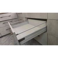 Tiroirs télescopiques modernes en acier à extension complète pour cuisine, salle à manger, chambre, fermeture douce, robustes, installation facile, fabriqués au Vietnam