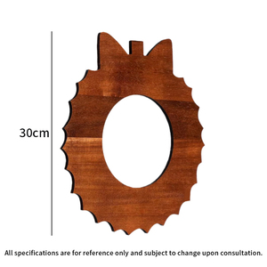 Plaque de base en bois de 20 cm pour mosaïque de Noël DIY, puzzle, peinture, argile, boue de neige, fait main - Product Image 3