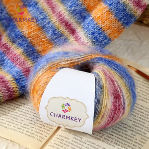 The New Listing Acrylic Blended Mohair <strong>Variegation</strong> Air <strong>Yarn</strong> for Knitting Hat - Product Image 6