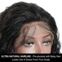 Peluca de Cabello Humano Remy Virgen 100% de Lujo Inice Hair, Peluca Frontal de Encaje con Ondas Profundas HD de 30 Pulgadas, Calidad Certificada