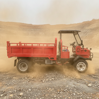 Veículo de Transporte Diesel 4x4 de 25HP, Caminhão Basculante Agrícola e de Mineração para Grãos com Elevação Hidráulica Dupla Reforçada