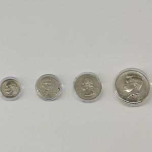 Cápsula para Monedas de Dólar Americano: Penny, Nickel, <span class=keywords><strong>Dime</strong></span>, Quarter, Kennedy, Half Dollar - Product Image 1