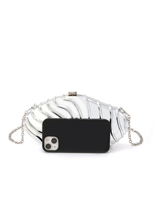 Bolso de Mano Cuadrado Plateado de Diseño Original de Alta Gama, Marca Bell, para Mujer, Elegante, Acrílico, Impermeable, Tipo Bandolera 5A - Product Image 5