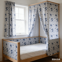 Tissu en polyester 100% tricoté sergé, 75 g/m², léger, imperméable, anti-boulochage, imprimé numériquement, pour taies d'oreiller et rideaux
