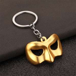 Mini lanterne verte créative, masque de film, ouvre-bouteille, porte-clés, pendentif, mode, métal, pendentif pour sac homme et femme, petit cadeau - Product Image 2
