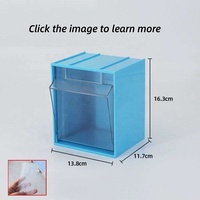 Bacs médicaux empilables inclinables en plastique ABS, bacs muraux transparents à bascule pour l'utilisation en stockage dans les hôpitaux, les cabinets dentaires et les pharmacies