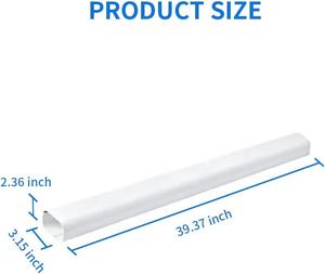 CVC ligne <span class=keywords><strong>cacher</strong></span> ac tuyau conduit couvercle en plastique mini Split Line Set couverture climatiseur PVC conduit droit tuyau couvrant les conduits - Product Image 6