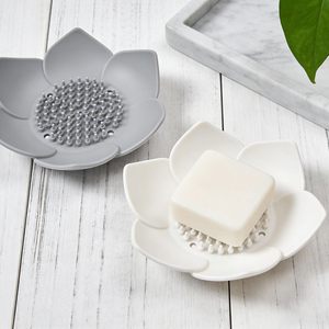 Support à savon antidérapant en silicone pour salle de bain, porte-savon flexible en silicone pour évier de cuisine - Product Image 4