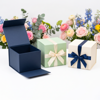 Boîte cadeau pliante magnétique pour fleurs, couleur personnalisée, boîte rigide pour fleurs, pour mariage, anniversaire, emballage cadeau floral
