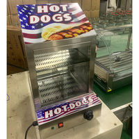Machine à vapeur pour hot-dogs et réchauffeur de pains, présentoir commercial pour la cuisson des hot-dogs