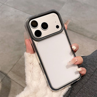 Coque de téléphone antichoc en TPU transparent avec protection d'appareil photo en gel plastique anti-rayures pour iPhone 18 17 16 15 Pro Max