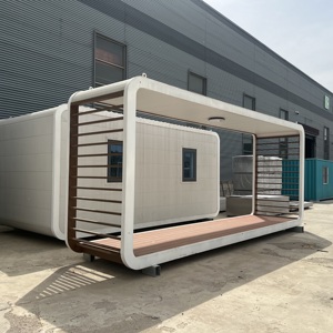 Outdoor Luxury Modern Steel Structure Prefab Modular <strong>Officepod</strong> Prefabricated House Eco-Friendly Design No Big Windows for Villa - Product Image 1