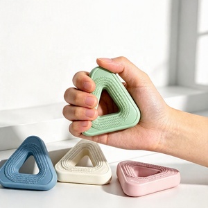 Triangle Silicone Hand Grip Gripper Hand Wrist <b>Finger</b> Strength Exercise Training Trainer Exerciser Strengthener Ring - Product Image 1