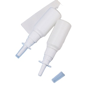 1oz Nasal <b>Spray</b> <b>Bottle</b> Mist Sprayer - <b>Empty</b> Refillable Amber Plastic Atomizer and Reusable Nose Sprayer for Nasal Medication - Product Image 3