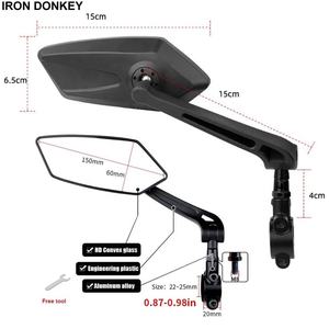 IRONDONKEY miroir de <span class=keywords><strong>vélo</strong></span> haute définition plat 360 degrés réglable rétroviseur <span class=keywords><strong>électrique</strong></span> moto guidon réflecteur fixe - Product Image 3