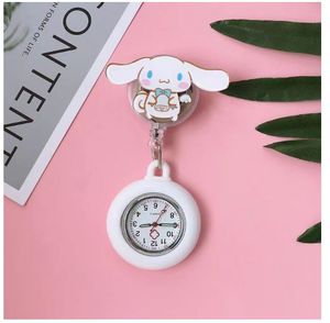 Lovely Cartoon Nurse Doctor Retractable Pocket Watches Hospital Medical Badge Reel for Heart <b>Stethoscope</b> Syringe Clips Usa - Product Image 5