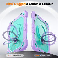 Étui pour tablette avec sangle de poignet rotative à 360° et bandoulière réglable pour iPad Air 11 2024/2025/2026