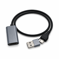 Adaptateur USB haute vitesse vers Type-C femelle 4K 60Hz pour HDTV et téléphone portable
