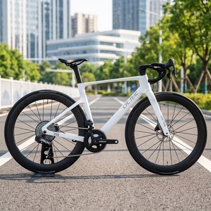 Bicicleta de Carretera 2026 NUEVA DFQ R18 Racing Ed con Frenos de Disco de Fibra de Carbono, 24 Velocidades, 105 R7170 Hydr, Llanta de Carbono Ligera - Product Image 1