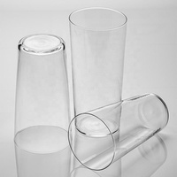 Verre Collins japonais léger et fin, incliné, transparent, résistant à la chaleur, verre à cocktail, verrerie Collins