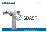 Bras robotisé à 7 axes YASKAWA SIA20F, bras robotisé articulé agile, charge utile de 20 kg, portée de 910 mm, robot industriel pour l'assemblage