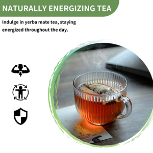 Té de Yerba Mate OEM de China 100% Natural, Herbal, Orgánico, Energizante, Rico en Antioxidantes, 50 Bolsitas de Té, Caja de 100g - Product Image 4