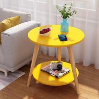 Mini table basse en bois de style nordique moderne pour canapé de salon chambre à coucher-meubles en bois à panneaux pour la maison