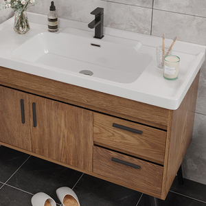 Mobile <span class=keywords><strong>Bagno</strong></span> Monoblocco con <span class=keywords><strong>Lavabo</strong></span> in Legno, <span class=keywords><strong>Mobiletto</strong></span> Sottolavabo - Product Image 6