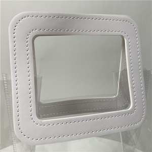 Tùy Chỉnh Pvc Trang Sức Nhựa Lưới Dây Kéo Túi Lớn Rõ Ràng Pvc Trang Điểm Túi Phẳng Mềm Pvc Vật Liệu Da Đùn Cho Túi - Product Image 6