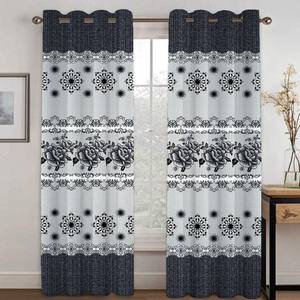 2.8m vải đen kiểu châu Phi Rèm bán Màn dệt với màn hình quay in kỹ thuật xuất khẩu vải thành phẩm - Product Image 2