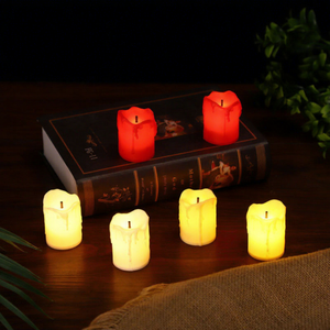 Bougie LED <span class=keywords><strong>sans</strong></span> <span class=keywords><strong>flamme</strong></span> électronique, alimentée par piles, bougies chauffe-plat avec effets de <span class=keywords><strong>flamme</strong></span> réalistes pour la décoration d'ambiance à la maison - Product Image 3