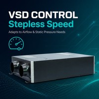 Vente en gros de ventilateurs de récupération de chaleur silencieux ERV 26 dB pour toute la maison, avec commande à distance par application, pour les distributeurs