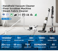 Aspirateur sans fil léger pour l'entretien des sols de toute la maison, avec 30 minutes d'autonomie, double réservoir d'eau, pour marbre, carrelage, bois