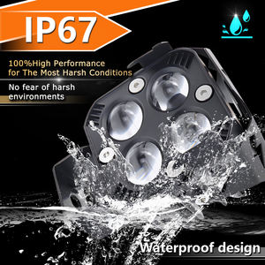 Focos LED para Motocicleta de 3 Pulgadas, 30W, 12V, Doble Color Blanco y Amarillo, Resistentes al Agua, Luces Antiniebla/de Conducción H4, 2500 Lúmenes, Ajuste Universal - Product Image 4