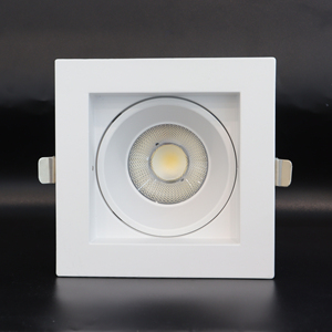 Plafonnier anti-éblouissement 4'' 15W carré ou rond encastré ou sans encastrement, éclairage LED avec certificat ETL - Product Image 1