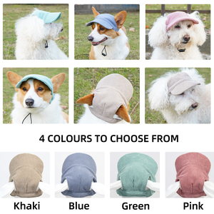 Chapéu de Pescador para Animais de Estimação com Logo Personalizado em Corduroy Xadrez, Acessórios para Cães ao Ar Livre para o Verão e Halloween - Product Image 2