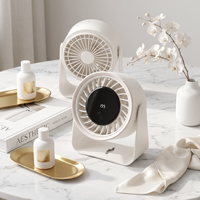 Ventilateur de circulation d'air portable avec écran LED, 199 vitesses réglables, recharge USB, ventilateur de bureau, ventilateur mural silencieux pour la maison et le bureau